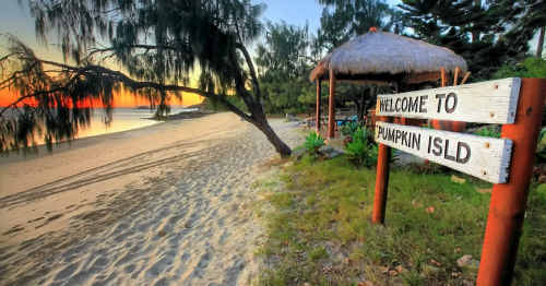 ALL NATURAL: Wayne Rumble and Laureth Craggs’ (right) luxurious and tranquil Pumpkin Island resort has been named the first carbon-positive island in Australia. ALL NATURAL: Wayne Rumble and Laureth Craggs’ (right) luxurious and tranquil Pumpkin Island resort has been named the first carbon-positive island in Australia.